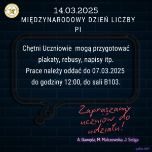 Międzynarodowy Dzień Liczby Pi!